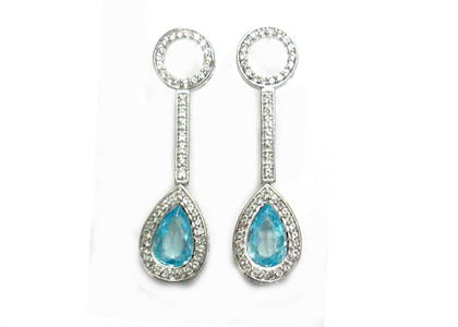 Rhodium Plated | Chandelier Earrings